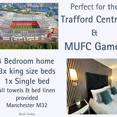 Waterside Mufc & Trafford Centre Townhouse 4 Bedroom Free Parking Manchester Exterior photo